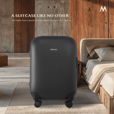 Vali Tuplus Time Capsule Suitcase ''Black'' [400-820-7179] - SIZE 18 - Image 1