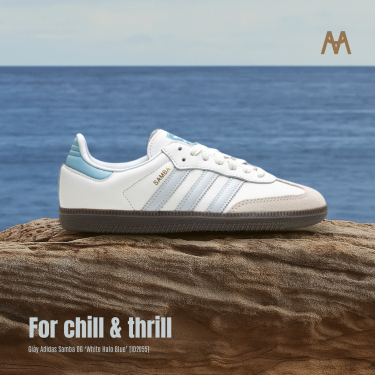 Giày Adidas Samba OG ‘White Halo Blue’ [ID2055] - Image 1