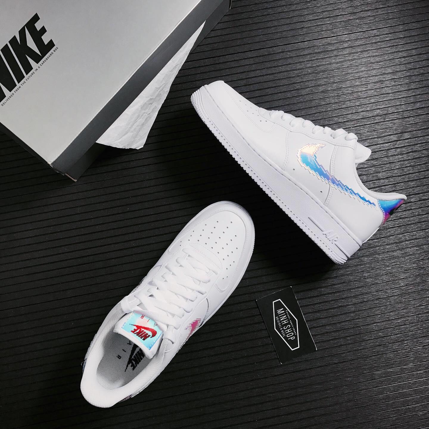 Minhshop.vn - Giày Nike Air Force 1 07 LV8 White/ Multi **CV1699-100