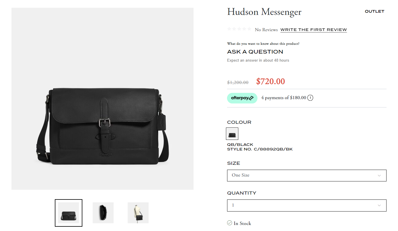 - Hàng Chính Hãng Túi Coach Hudson Messenger Grey 2021** 88892 coach - Hàng Chính Hãng Túi Coach Hudson Messenger Grey 2021** 88892 coach