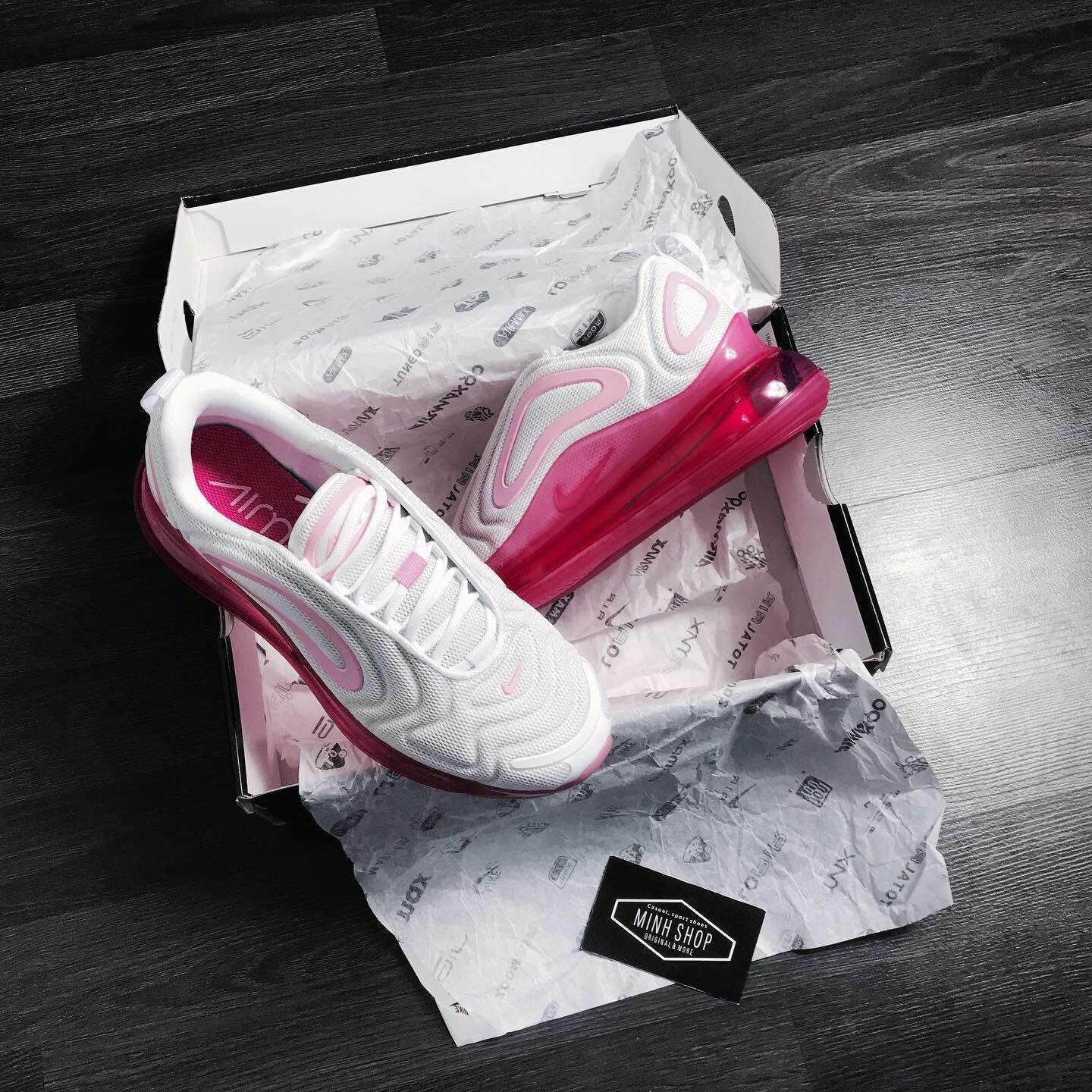 Minhshop.Vn - Flash Sale 50%~ Hàng Chính Hãng Nike Air Max 720 White Pink  **2021** [Ar9293 103] Áp Dụng Ck