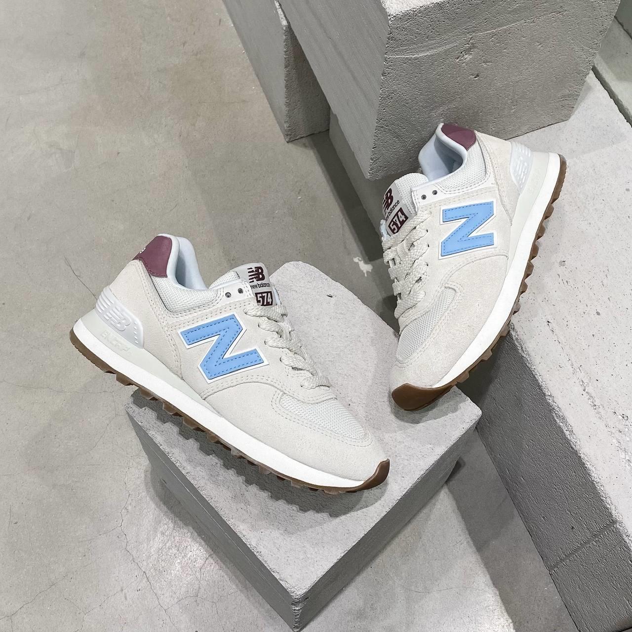 Minhshop.vn - Giày New Balance 574 White Blue [WL574RD]