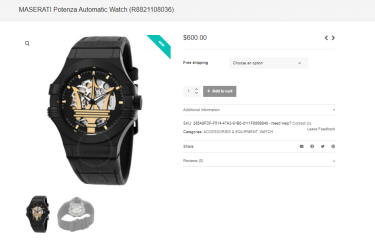💲 Royal 💲 Hàng Chính Hãng Maserati Potenza Automatic Dial Watch Black/Metallic 2021** R8821108036 💲 Royal 💲 Hàng Chính Hãng Maserati Potenza Automatic Dial Watch Black/Metallic 2021** R8821108036