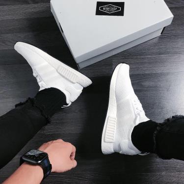 Minhshop.Vn - Giày Adidas Nmd R1 All White ** Fv8158