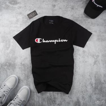 Áo Thun Champion Printed Script Logo Black * 📢(CÒN 3 SẢN PHẨM )📢 ao-thun-champion-printed-script-logo-black-con-3-san-pham