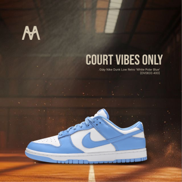 Giày Nike Dunk Low Retro ‘White Polar Blue’ [DV0833 400] - Image 1
