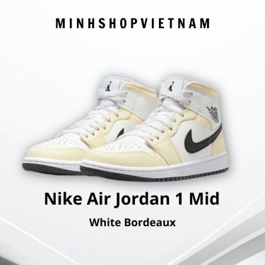 Minhshop.vn - Giày Nike Wmns Air Jordan 1 Mid 'Coconut Milk