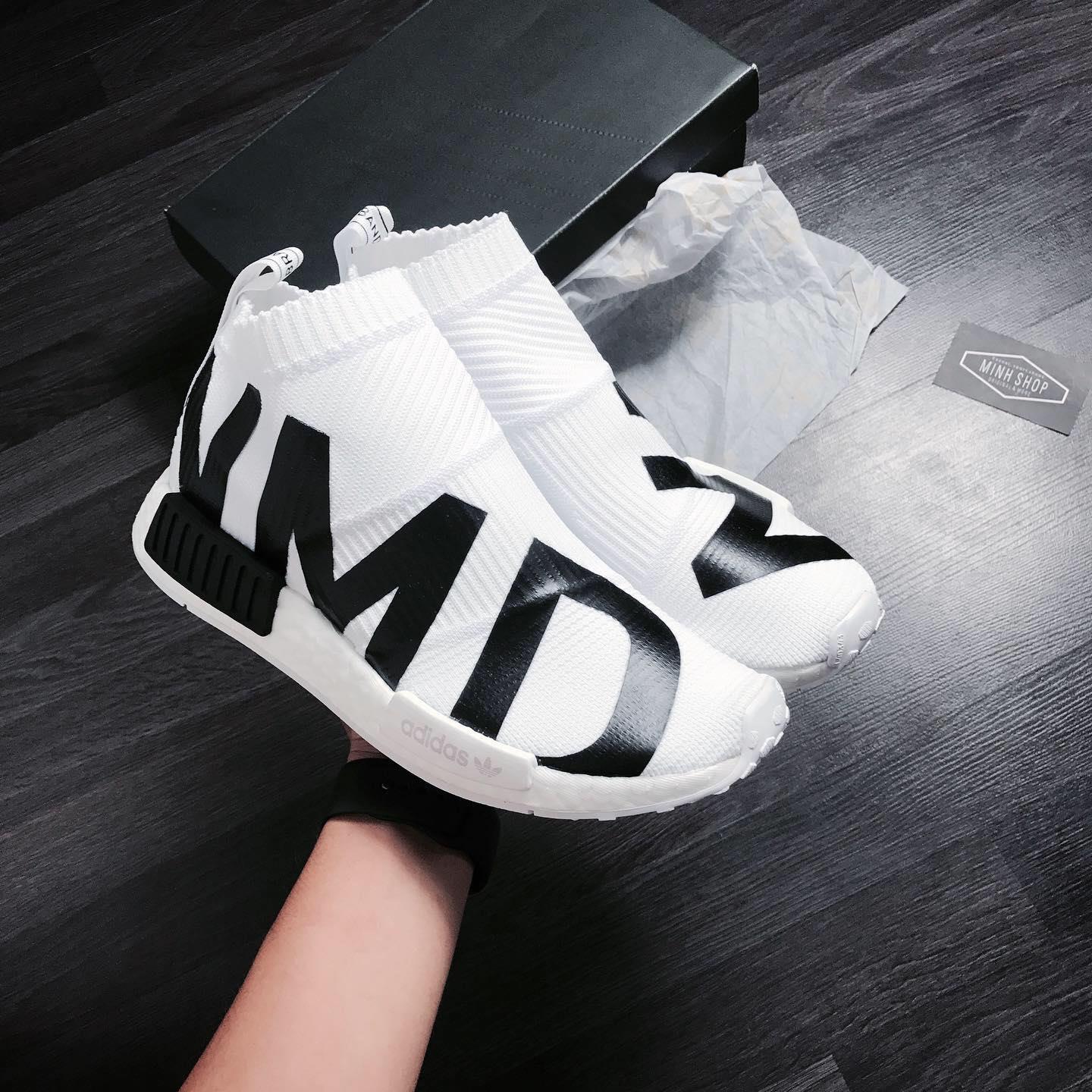 Minhshop.vn - ~Sale 70% Giày Adidas NMD CS1 Primeknit White/Black EG7538  ÁP DỤNG CHUYỂN KHOẢN